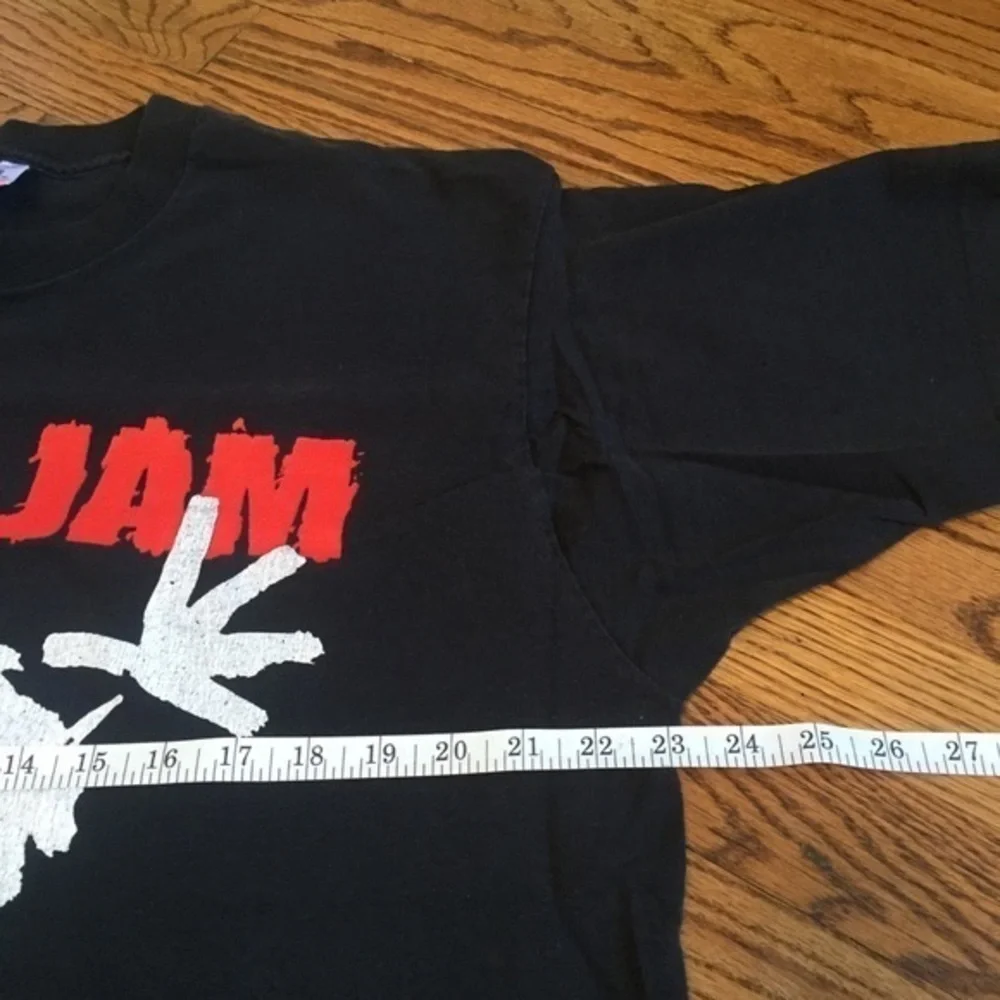 1993 Vintage Men’s Women’s Black Pearl Jam Band Alive Stickman Cotton Tee Sz XL - Picture 5 of 16